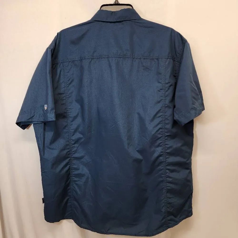 Kuhl Southlake Short Sleeve Button Up Shirt Men’s XL Blue Outdoor Hiking - Picture 3 of 8